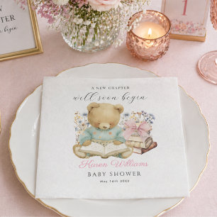 Serviette En Papier Un nouveau chapitre commence Bébé Fille