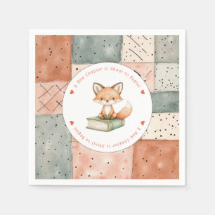 Serviette En Papier Un nouveau chapitre commence le Baby shower Storyb