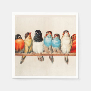 Serviette En Papier Un perchoir d'oiseaux par Hector Giacomelli