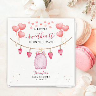 Serviette En Papier Un Petit Amoureux Baby shower de la Saint Valent