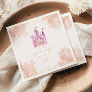 Serviette En Papier Un petit Baby shower du château royal de Princess
