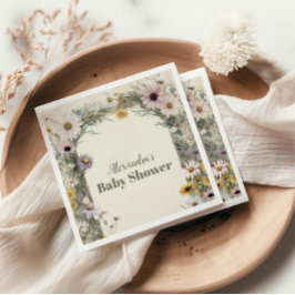 Serviette En Papier Un Petit Boho Nature Fleur sauvage