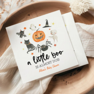Serviette En Papier Un Petit Boo Est Presque Attendu ! Baby shower Hal
