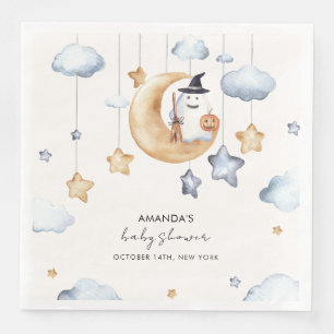 Serviette En Papier Un Petit Boo Moon Stars Baby shower
