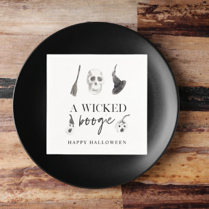 Serviette En Papier Un petit boogie Bonne Halloween