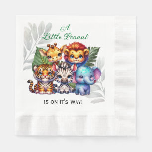 Serviette En Papier Un petit cacahuète est sur le chemin BABY SHOWER
