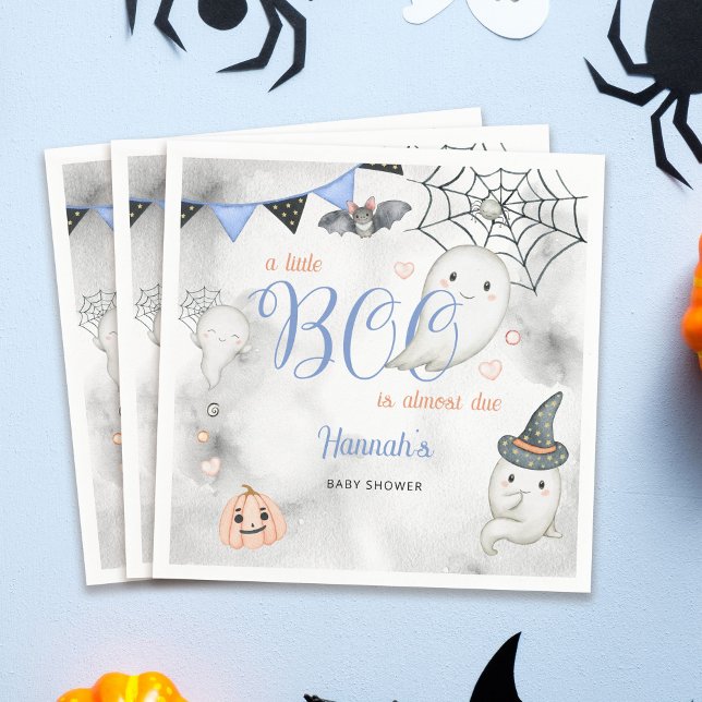 Serviette En Papier Un petit livre est presque dû Baby shower garçon (Créateur téléchargé)