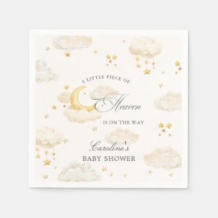 Serviette En Papier Un Petit Morceau De Ciel Baby Shower Rêveur