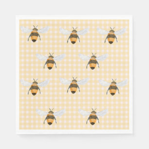 Serviette En Papier Un petit Napkin au miel
