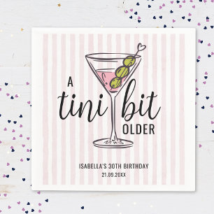 Serviette En Papier Un peu plus âgé Anniversaire sur le thème de Pink