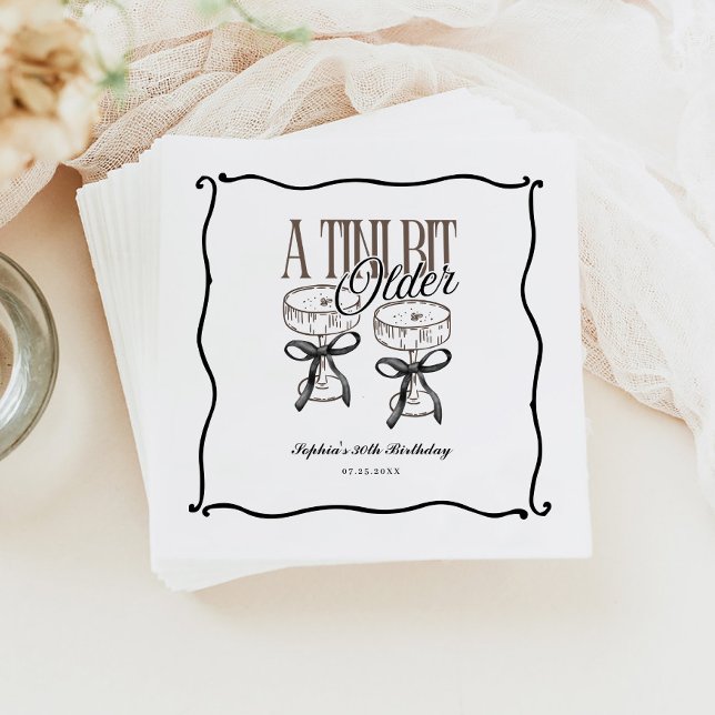 Serviette En Papier Un Peu Plus Vieux Espresso Martini Quirky Napkin (Créateur téléchargé)