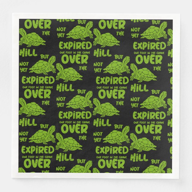 Serviette En Papier Un Pied Dans La Grave (Devant)