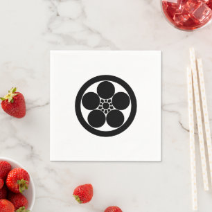 Serviette En Papier un pot de prune rond