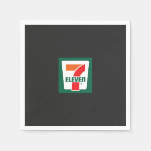 Serviette En Papier un sept logo sur un arrière - plan vert