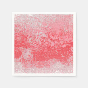 Serviette En Papier un tableau d'un ciel rouge arboré
