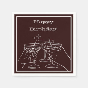 Serviette En Papier Un Tini Un Peu Plus Ancien - Décorations À Thème A