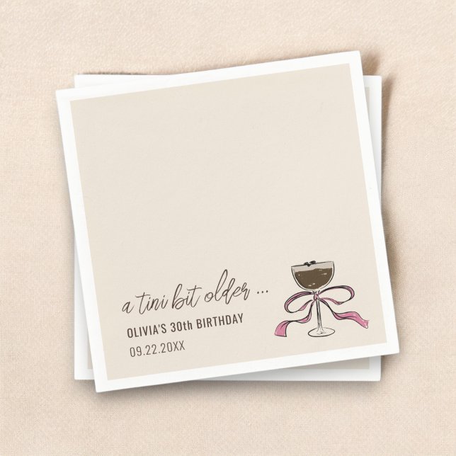 Serviette En Papier Un Tini Un Peu Plus Ancien Espresso Martini (Créateur téléchargé)