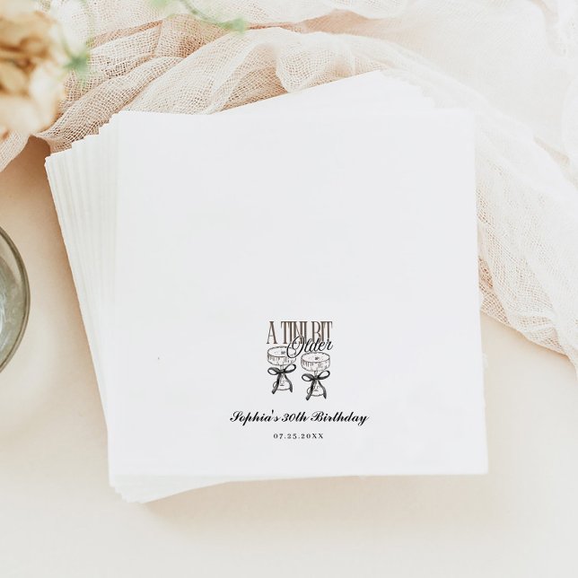 Serviette En Papier Un Tini Un Peu Plus Ancien Espresso Martini Annive (Créateur téléchargé)