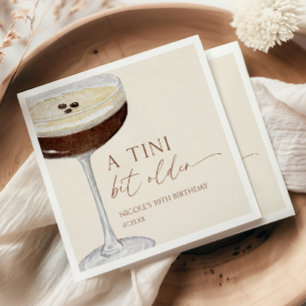 Serviette En Papier Un Tini Un Peu Plus Ancien Expresso Martini Annive