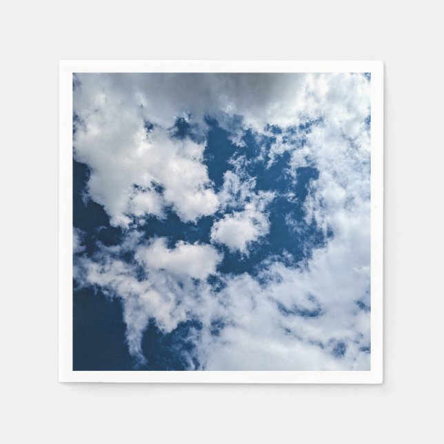 Serviette En Papier Un tourbillon de nuages (Devant)