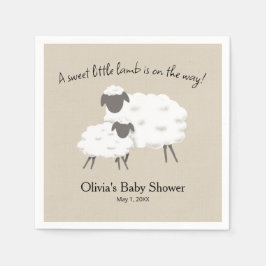 Serviette En Papier Une Douche Sweet Little Lamb Bay