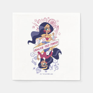 Serviette En Papier Une Femme Merveilleuse Démasque Vos Pouvoirs