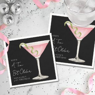 Serviette En Papier Une fête d'anniversaire au Martini un tout petit p