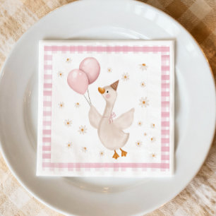 Serviette En Papier Une fête d'anniversaire de première année à la fer