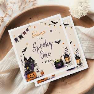 Serviette En Papier Une fille fantôme pour un 1er anniversaire Hallowe