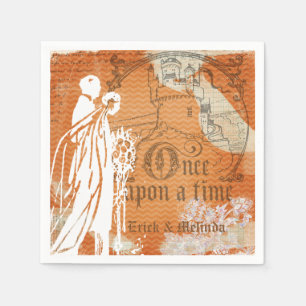 Serviette En Papier Une fois sur un papier Mariage temps