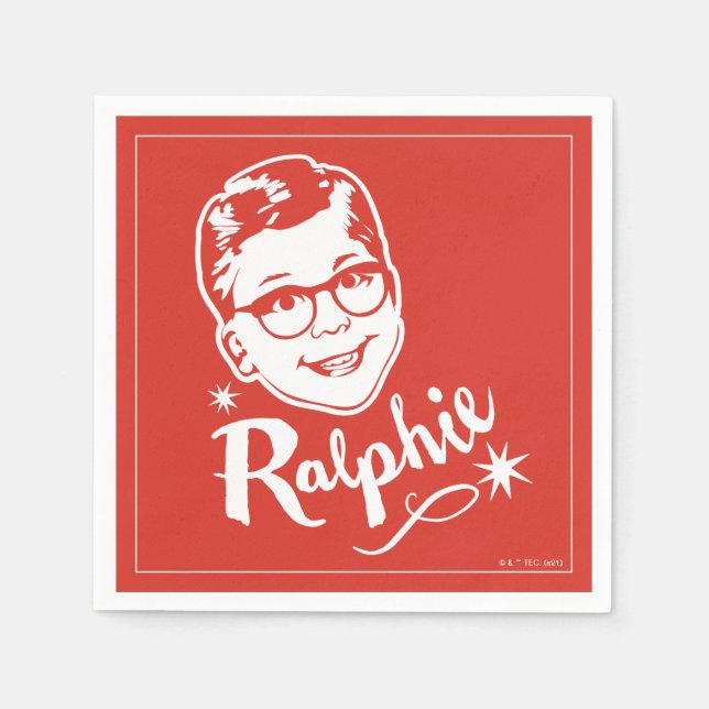 Serviette En Papier Une histoire de Noël | Ralphie (Devant)