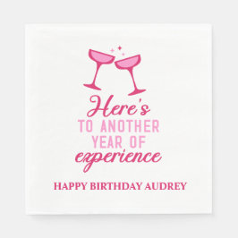 Serviette En Papier Une nouvelle année d'expérience Anniversaire perso