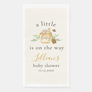 Serviette En Papier Une petite abeille arrive Bébé Shower