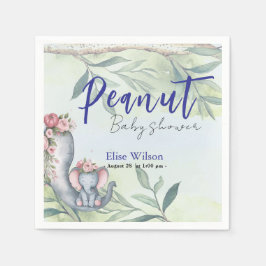 Serviette En Papier Une petite cacahuète est en route