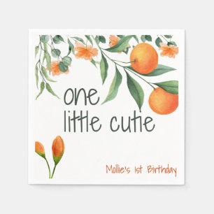 Serviette En Papier Une petite Cutie Pointe 1er Anniversaire Napkin