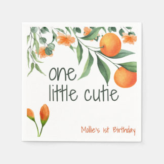 Serviette En Papier Une petite Cutie Pointe 1er Anniversaire Napkin