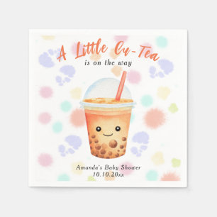 Serviette En Papier Une petite fête de bubble tea Cu-Tea pour bébé