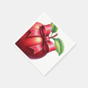 Serviette En Papier Une petite pomme arrive Fête prénatale d'automne
