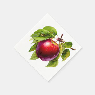 Serviette En Papier Une petite pomme arrive Shower bébé d'automne