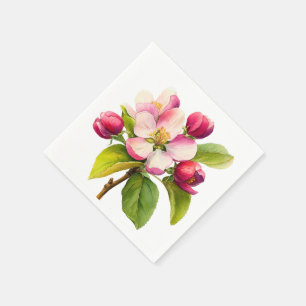 Serviette En Papier Une petite pomme arrive Shower bébé d'automne