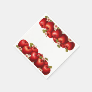 Serviette En Papier Une petite pomme arrive Shower bébé d'automne