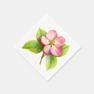 Serviette En Papier Une petite pomme arrive Shower bébé d'automne