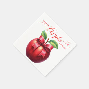 Serviette En Papier Une petite pomme est en route Shower bébé d'auto