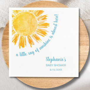 Serviette En Papier Une Petite Rayon de Soleil pour la Fête Prénatale