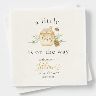 Serviette En Papier Une petite ruche est en route Fête bébé abeille