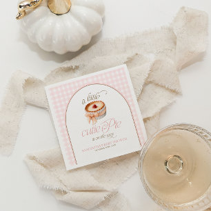 Serviette En Papier Une petite tarte mignonne Baby Shower personnalisé