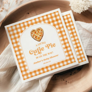 Serviette En Papier Une petite tarte mignonne Baby Shower Rétro