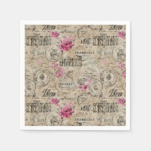 Serviette En Papier Une série de design éphémère français 24
