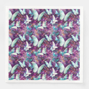 Serviette En Papier Une série de papillons mystiques Design 7