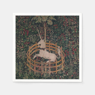 Serviette En Papier Unicorn Hunt Medieval Art - Unicorn Rests in Garde